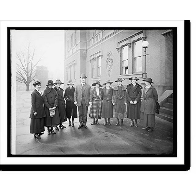 Historic Print, Secty. Houston & Girl's Club from Mississippi, 16" x 20