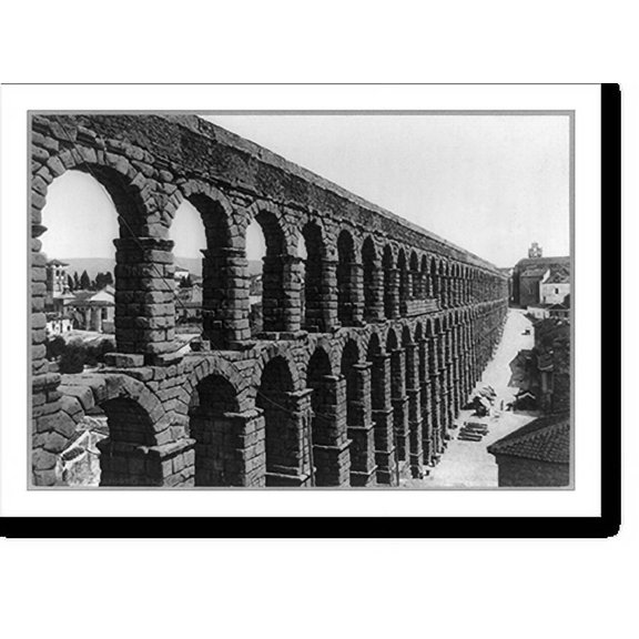 Historic Print, Segovia. El Puente, 16" x 20"
