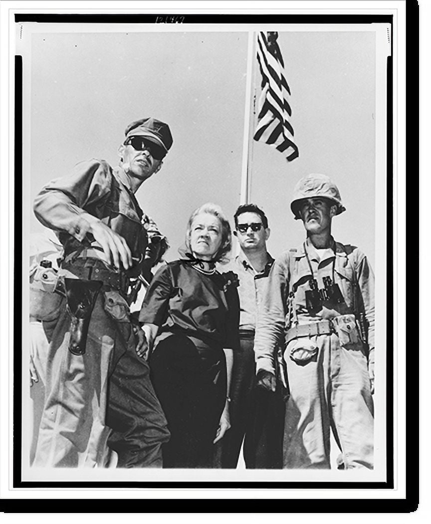 Historic Print, [Sen. Margaret Chase Smith touring the U.S. Naval Base