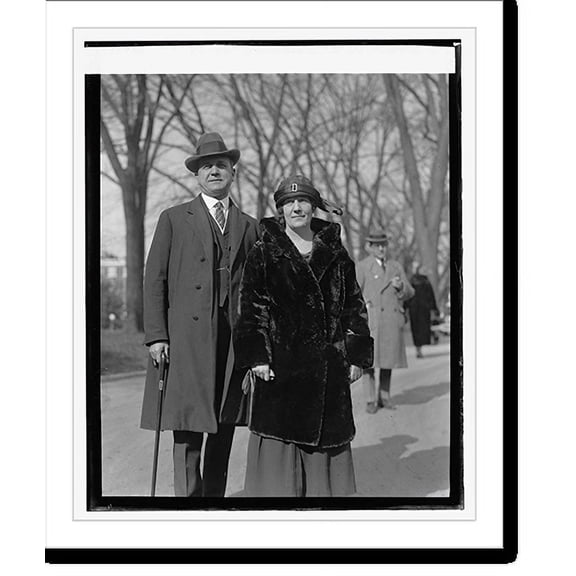 Historic Print, Sen. Stanfield & Miss R.E. Barrett, [1/20/24], 16" x 20"