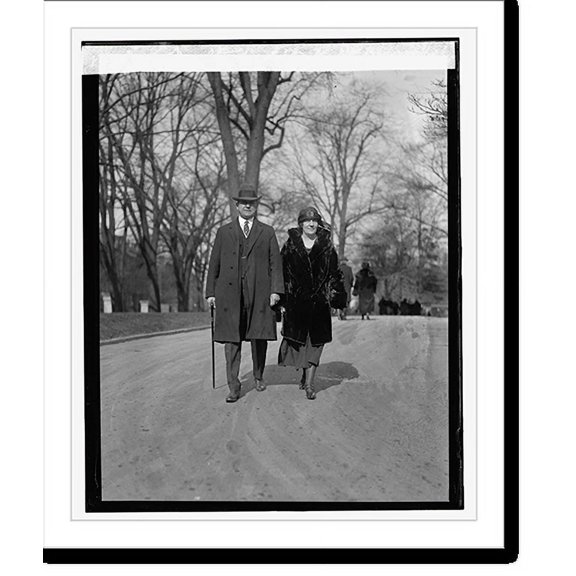 Historic Print, Sen. Stanfield & Miss R.E. Barrett, 1/20/24, 18" x 24"