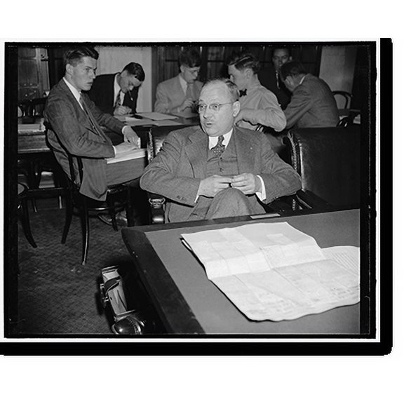 Historic Print, Before Senate Wire Tapping Committee. Washington, D.C., May 29. When he appeared before the Senate Wire Tapping Committee today, Frank B., 16" x 20"