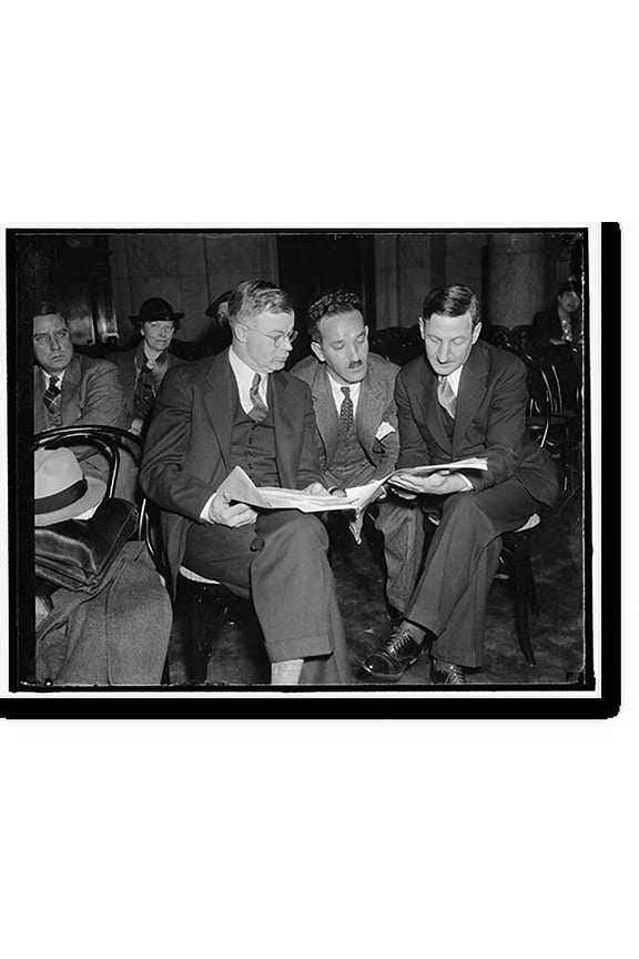 Historic Print, Senate committee hears NLRB chairman. Washington, D.C., Dec. 13. Chairman of the National Labor Relations Board, J., 18" x 24"