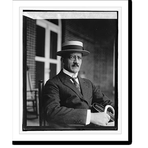 Historic Print, Senor Don Ricardo J. Alfaro, [8/9/22], 16" x 20"