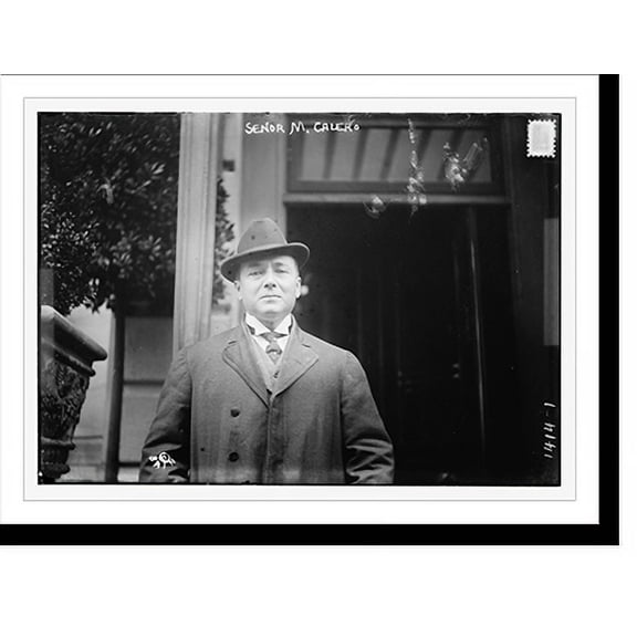 Historic Print, Senor M. Calero, 18" x 24"