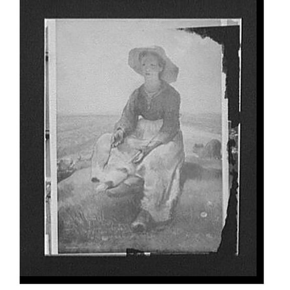 Historic Print, [Shepherdess], 16" x 20"
