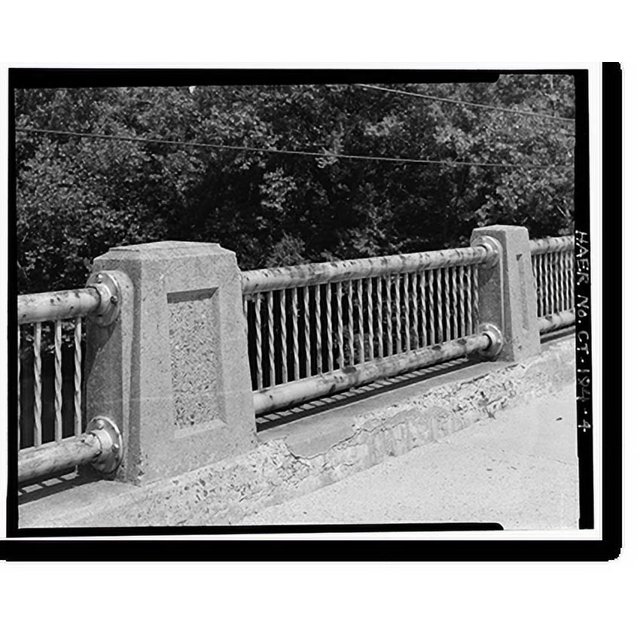 Historic Print, Shetucket River DeckTruss Bridge, Spanning Shetucket