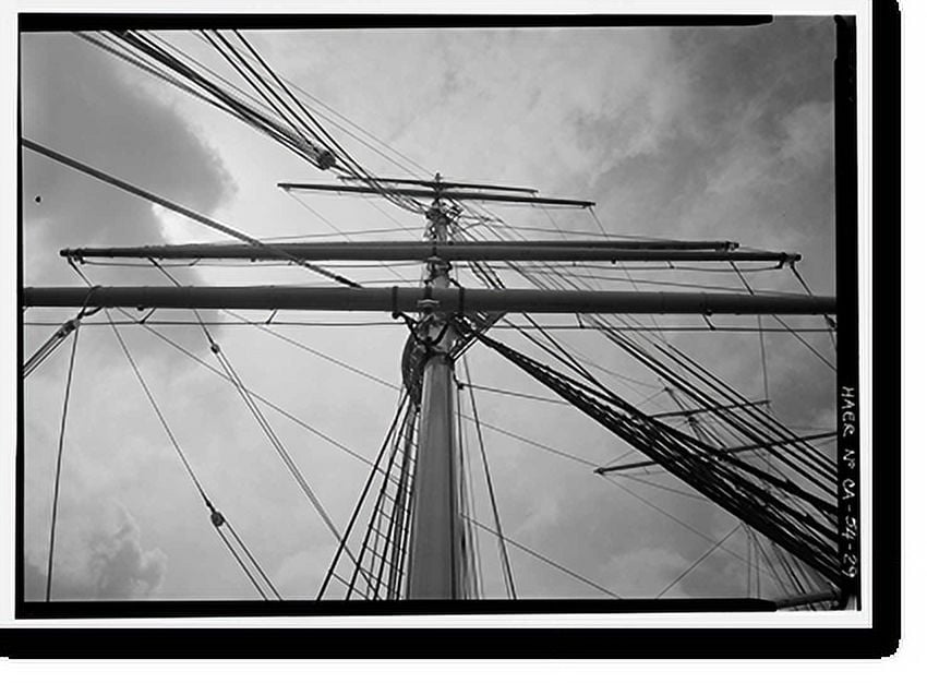 Historic Print, Ship BALCLUTHA, 2905 Hyde Street Pier, San Francisco