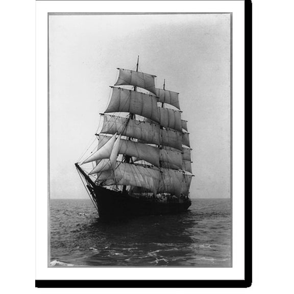 Historic Print, Ship Mary L. Cushing, 16" x 20"