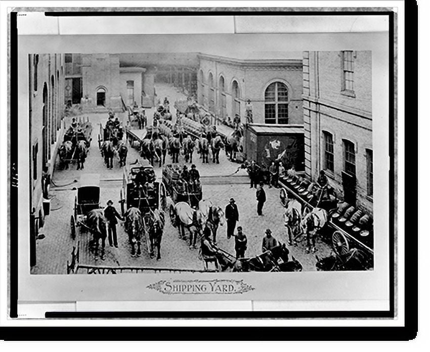Historic Print, Shipping yard, 16" x 20"