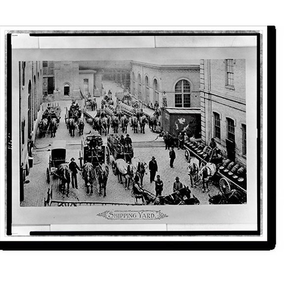 Historic Print, Shipping yard, 18" x 24"