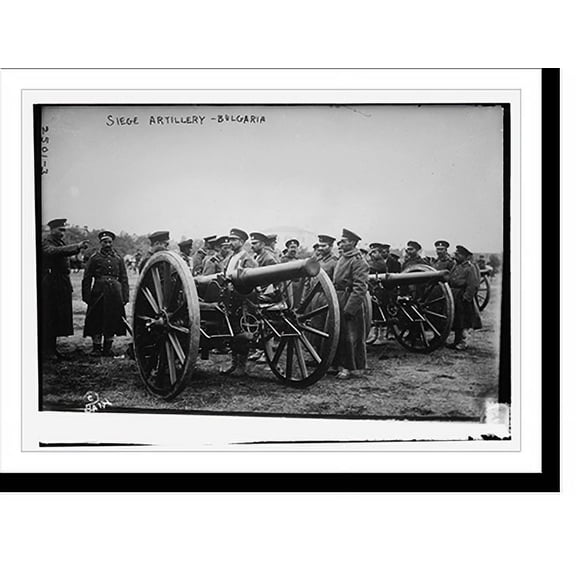 Historic Print, Siege Artillery - Bulgaria, 16" x 20"
