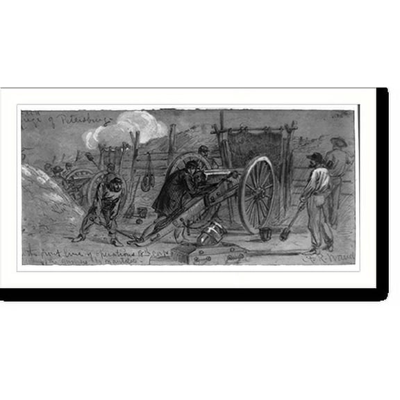 Historic Print, Siege of Petersburg, 16" x 20"