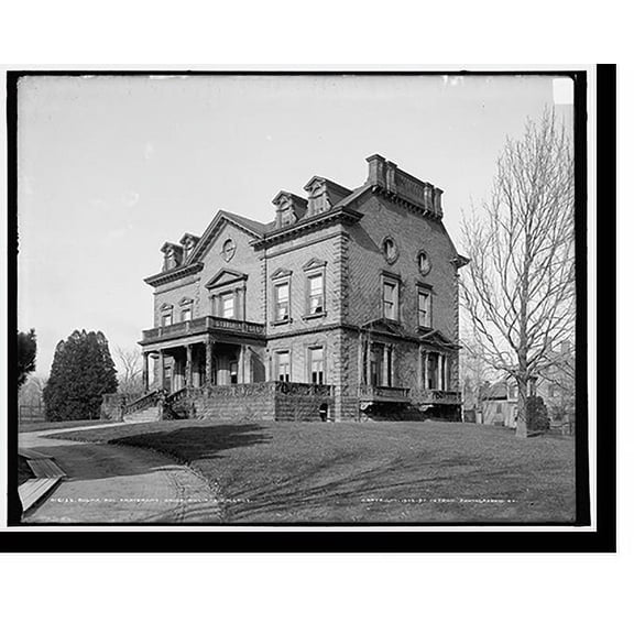Historic Print, Sigma Phi fraternity house, Williams College, 18" x 24"