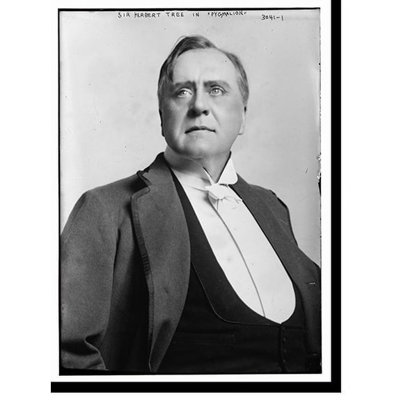 Historic Print, Sir Herbert Tree in "Pygmalion", 18" x 24"