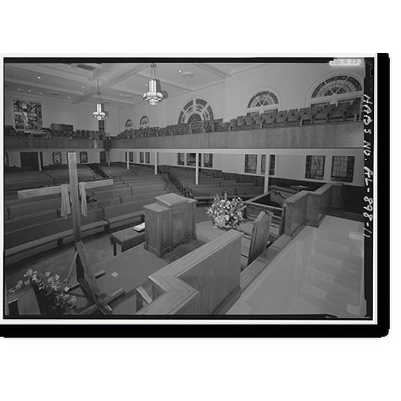 Historic Print, Sixteenth Street Baptist Church, 1530 Sixth Avenue North, Birmingham, Jefferson County, AL - 11, 16" x 20"