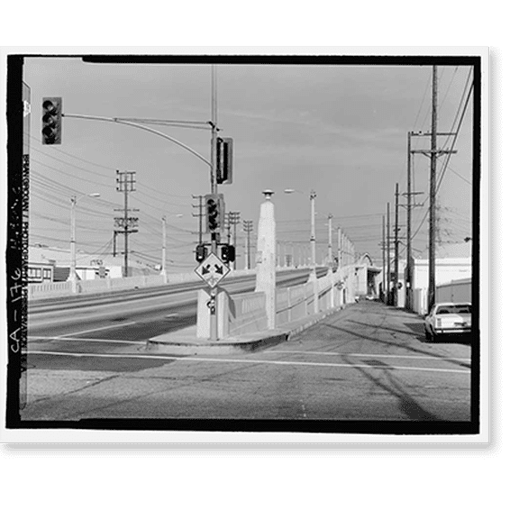 Historic Print, Sixth Street Bridge, Spanning 101 Freeway at Sixth Street, Los Angeles, Los Angeles County, CA - 9, 16" x 20"