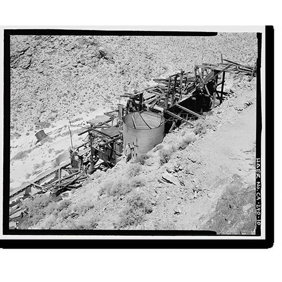 Historic Print, Skidoo Mine, Park Route 38 (Skidoo Road), Death Valley Junction, Inyo County, CA - 10, 18" x 24"