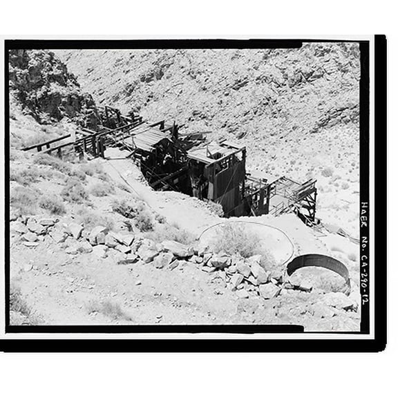 Historic Print, Skidoo Mine, Park Route 38 (Skidoo Road), Death Valley Junction, Inyo County, CA - 12, 16" x 20"