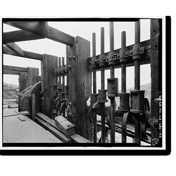 Historic Print, Skidoo Mine, Park Route 38 (Skidoo Road), Death Valley Junction, Inyo County, CA - 22, 16" x 20"