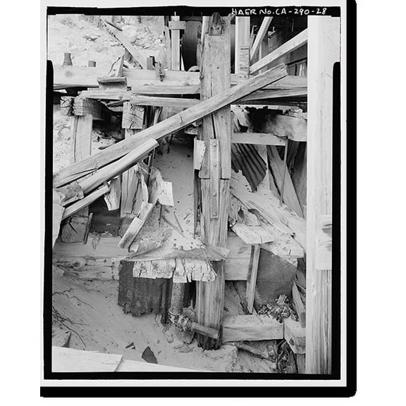 Historic Print, Skidoo Mine, Park Route 38 (Skidoo Road), Death Valley Junction, Inyo County, CA - 28, 18" x 24"