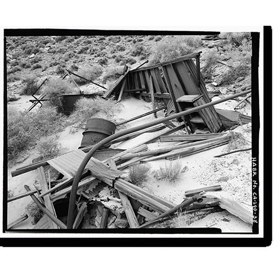 Historic Print, Skidoo Mine, Park Route 38 (Skidoo Road), Death Valley Junction, Inyo County, CA - 38, 16" x 20"