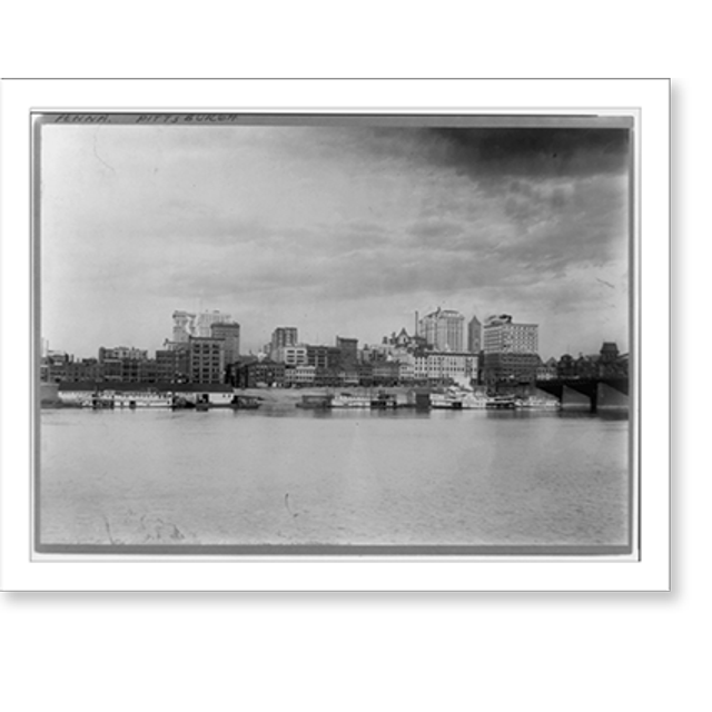 Historic Print, Skyline, Pittsburgh, Pa., 16" x 20"