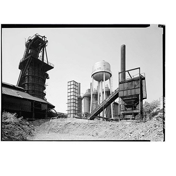 Historic Print, Sloss-Sheffield Steel & Iron, First Avenue North Viaduct at Thirty-second Street, Birmingham, Jefferson County, AL - 52, 18" x 24"