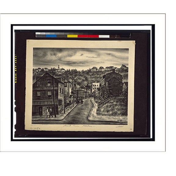 Historic Print, Small town Harlem.Saul., 16" x 20"