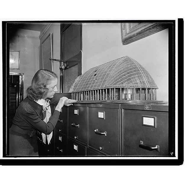 Historic Print, Smithsonian exhibits model of new cultural center for