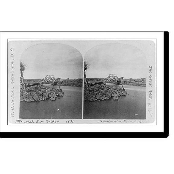 Historic Print, Snake River Bridge, 16" x 20"