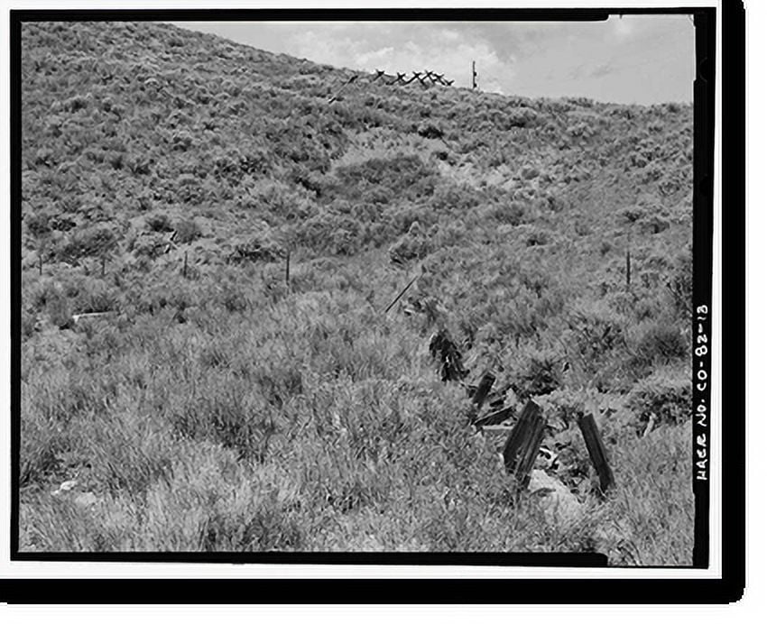 Historic Print, Snake River Ditch, Headgate on north bank of Snake
