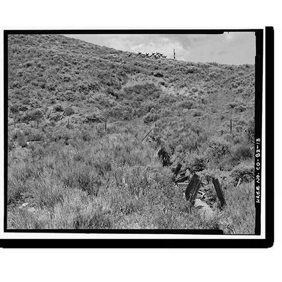 Historic Print, Snake River Ditch, Headgate on north bank of Snake River, Dillon vicinity, Summit County, CO - 13, 16" x 20"