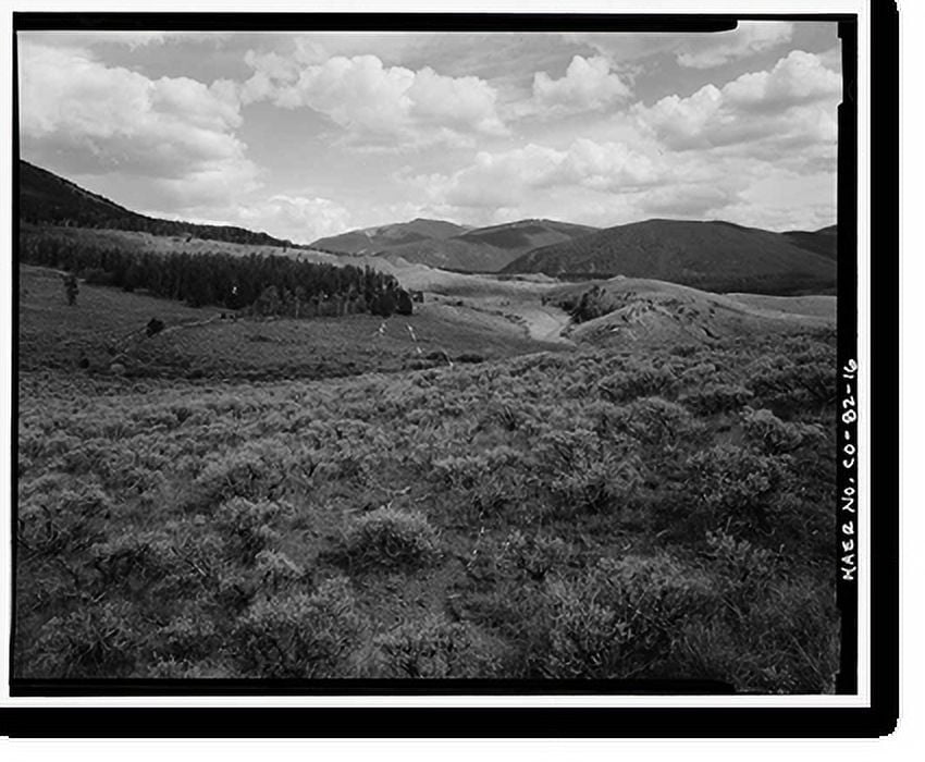 Historic Print, Snake River Ditch, Headgate on north bank of Snake
