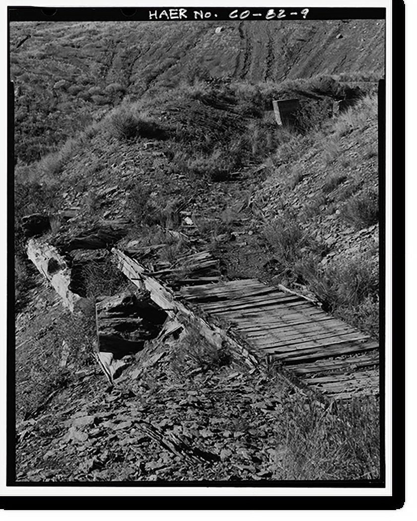 Historic Print, Snake River Ditch, Headgate on north bank of Snake