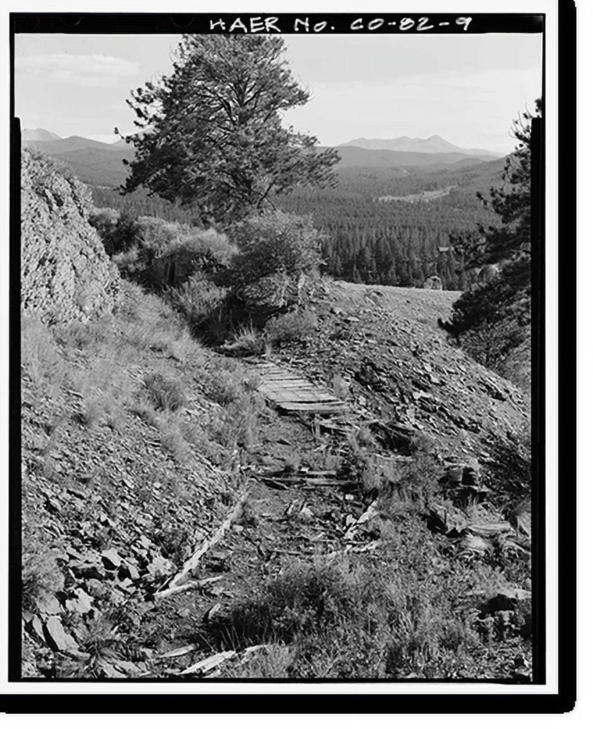 Historic Print, Snake River Ditch, Headgate on north bank of Snake