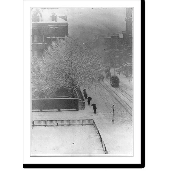 Historic Print, Snapshot - from my window, New York, 16" x 20"