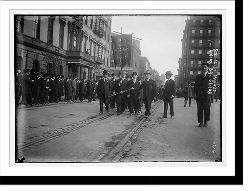 Historic Print, Socialist parade in Union Square, New York, 16" x 20