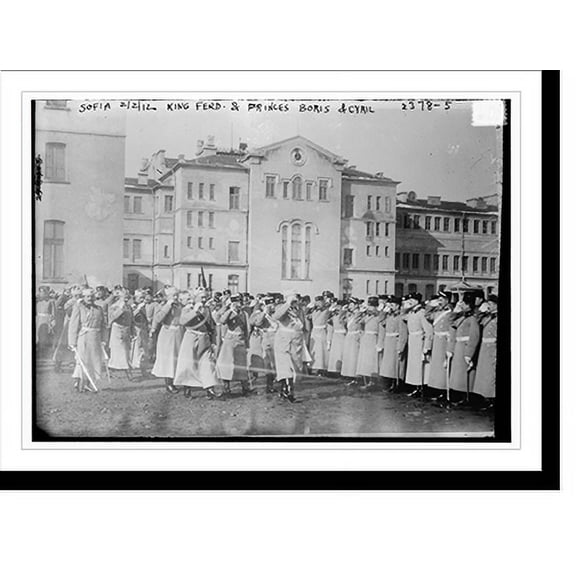 Historic Print, Sofia, 2/2/12, King Ferd. & Princess' Boris & Cyril, 18" x 24"