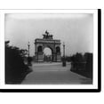 Historic Print, Soldiers Memorial Arch from Prospect Park, Brooklyn, N