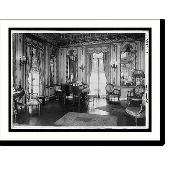 Historic Print, Soloman House interior, 18" x 24"
