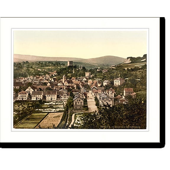 Historic Print, Sonnenberg Wiesbaden Hesse-Nassau Germany, 16" x 20"