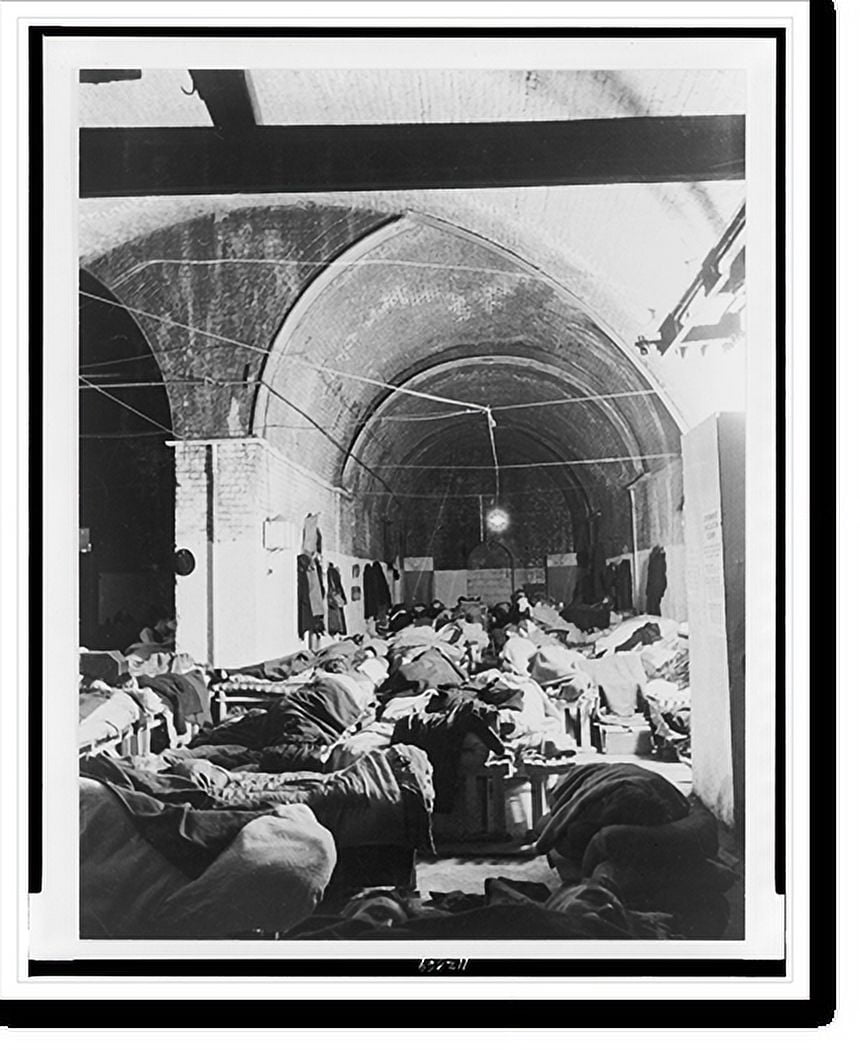 Historic Print, South East London shelter 2, 16" x 20"