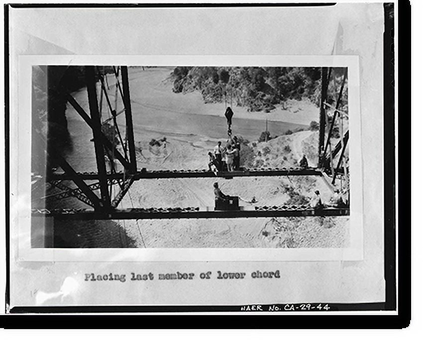 Historic Print, South Fork Trinity River Bridge, State Highway 299