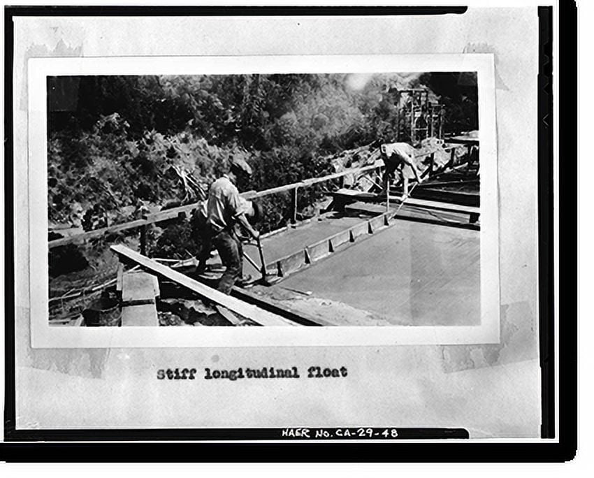 Historic Print, South Fork Trinity River Bridge, State Highway 299