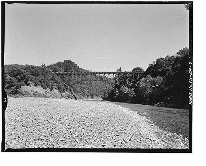 Historic Print, South Fork Trinity River Bridge, State Highway 299