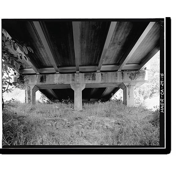 Historic Print, South Fork Trinity River Bridge, State Highway 299 spanning South Fork Trinity Rive, Salyer vicinity, Trinity County, CA - 15, 18" x 24"