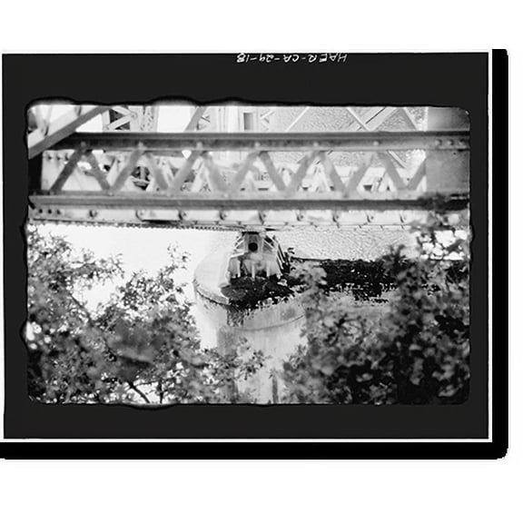 Historic Print, South Fork Trinity River Bridge, State Highway 299 spanning South Fork Trinity Rive, Salyer vicinity, Trinity County, CA - 18, 16" x 20"