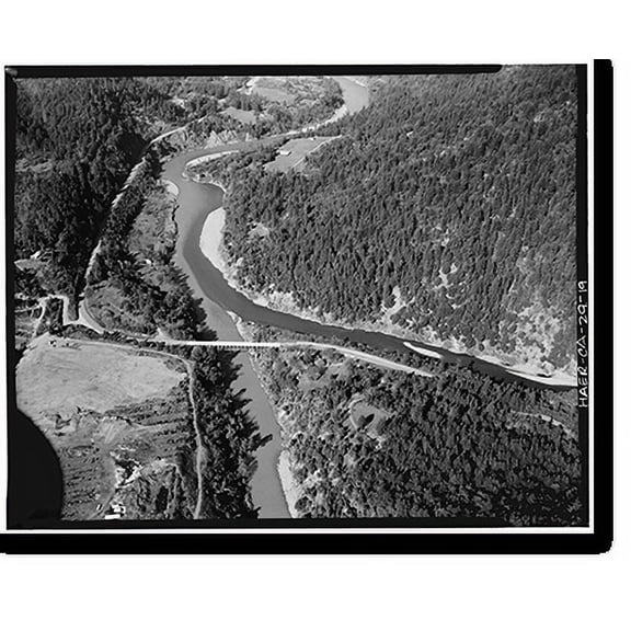 Historic Print, South Fork Trinity River Bridge, State Highway 299 spanning South Fork Trinity Rive, Salyer vicinity, Trinity County, CA - 19, 16" x 20"