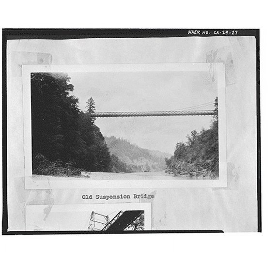 Historic Print, South Fork Trinity River Bridge, State Highway 299 spanning South Fork Trinity Rive, Salyer vicinity, Trinity County, CA - 27, 16" x 20"